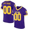 Custom Football Jersey Personalized Team Name Number Practice Jerseys Customized Football Shirt for Men Women Youth Purple,Gold,White view 1