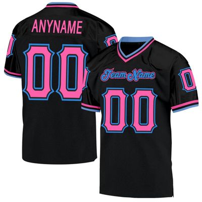 Custom Football Jersey Personalized Team Name Number Practice Jerseys Customized Football Shirt for Men Women Youth Black,Pink,Blue