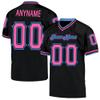Custom Football Jersey Personalized Team Name Number Practice Jerseys Customized Football Shirt for Men Women Youth Black,Pink,Blue view 1