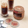 FOCO Alabama Crimson Tide NCAA 5 Pack Barrel Coasters view 2