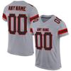 Custom Football Jersey Personalized Team Name Number Practice Jerseys Customized Football Shirt for Men Women Youth Grey,Black,Red view 1