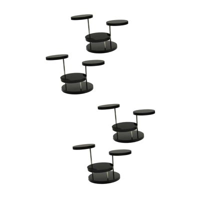 LIFKOME 2sets 3-tier Jewelry Display Rack Acrylic Rotating Stand Necklace Ring Earring Storage Fashion and Functional 2pcs*2