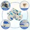 Fynnsure Toddler Mittens Baby Waterproof Snow Gloves Kids Ski Snow Gloves Cold Weather Mittens for Boys Girls Ivory White Dinosaur 4-6 Years view 2