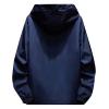 RTRDE Waterproof Jacket, Windproof Lightweight Sport Jacket for Men Hooded Windbreaker Raincoat Winter Jackets Long Coats and Jackets Tall Mens Rain Jacket with Hood Jacket Coats (6XL, Dark Blue) view 3