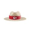 FOCO Kansas City Chiefs NFL Team Color Band Straw Hat view 1