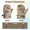 Fynnsure Toddler Mittens Baby Waterproof Snow Gloves Kids Ski Snow Gloves Cold Weather Mittens for Boys Girls Khaki Dinosaur 1-2 Years view 4