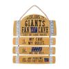 FOCO New York Giants NFL Barrel Slat Mancave Sign view 1