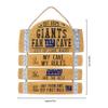FOCO New York Giants NFL Barrel Slat Mancave Sign view 3