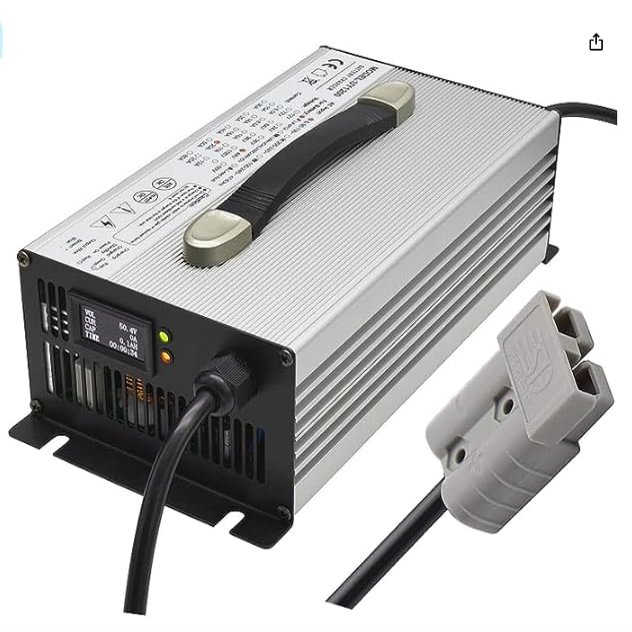 1500W 36V 30A Batteries Charger Forklift Battery Charger with LCD Display 50A/120A/175A/350A Anderson Plug,120a