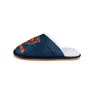 FOCO Chicago Bears NFL Mens Big Logo Mule Slipper - L
