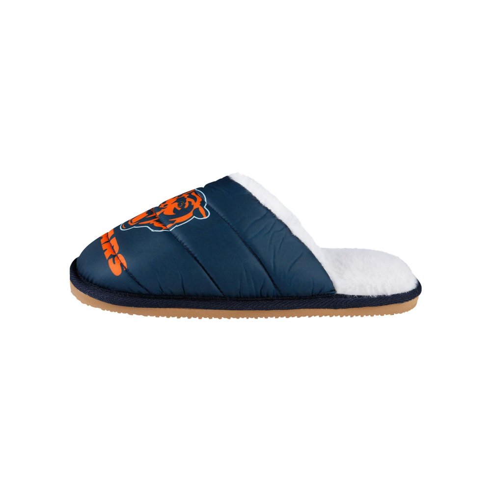 FOCO Chicago Bears NFL Mens Big Logo Mule Slipper - L