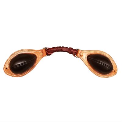 Western Saddle Natural Leather Bucking Roll with Steel Dees Buck Roll 016
