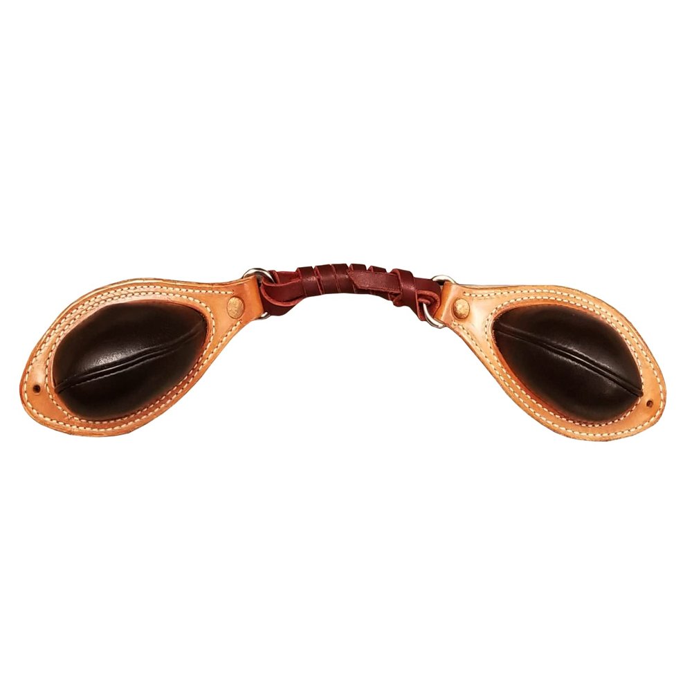 Western Saddle Natural Leather Bucking Roll with Steel Dees Buck Roll 016