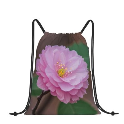 Drawstring Backpack for women,Versatile drawstring bag,Water-Resistant Cinch Bag,Gym sackpack-almond blossom