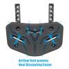 DUTYBOD Football Back Plate-Rear Protector Lower Back Pads for Football Players Football Back Plates with Vents Back Flaps Low Back Pad Protection for Youth & Adult (Black) view 3