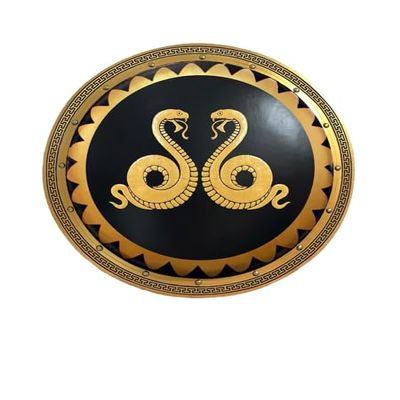 Better Buy Handicraft Medieval Authentic Greek Hoplite Double Snake 24 Inch Shield