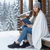 Ecetana Womens Winter Boots Snow Shoes with Warm Fur Lined Waterproof Booties Slip on Outdoor Ankle Boots Comfortable view 2