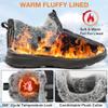 Ecetana Womens Winter Boots Snow Shoes with Warm Fur Lined Waterproof Booties Slip on Outdoor Ankle Boots Comfortable view 4