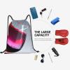 Drawstring Backpack for women,Versatile drawstring bag,Water-Resistant Cinch Bag,Gym sackpack-Red Wine Bottle Glass view 4
