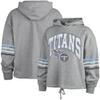 47 Women's Heather Gray Tennessee Titans Upland Bennett Pullover Hoodie view 1