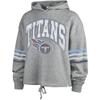 47 Women's Heather Gray Tennessee Titans Upland Bennett Pullover Hoodie view 2