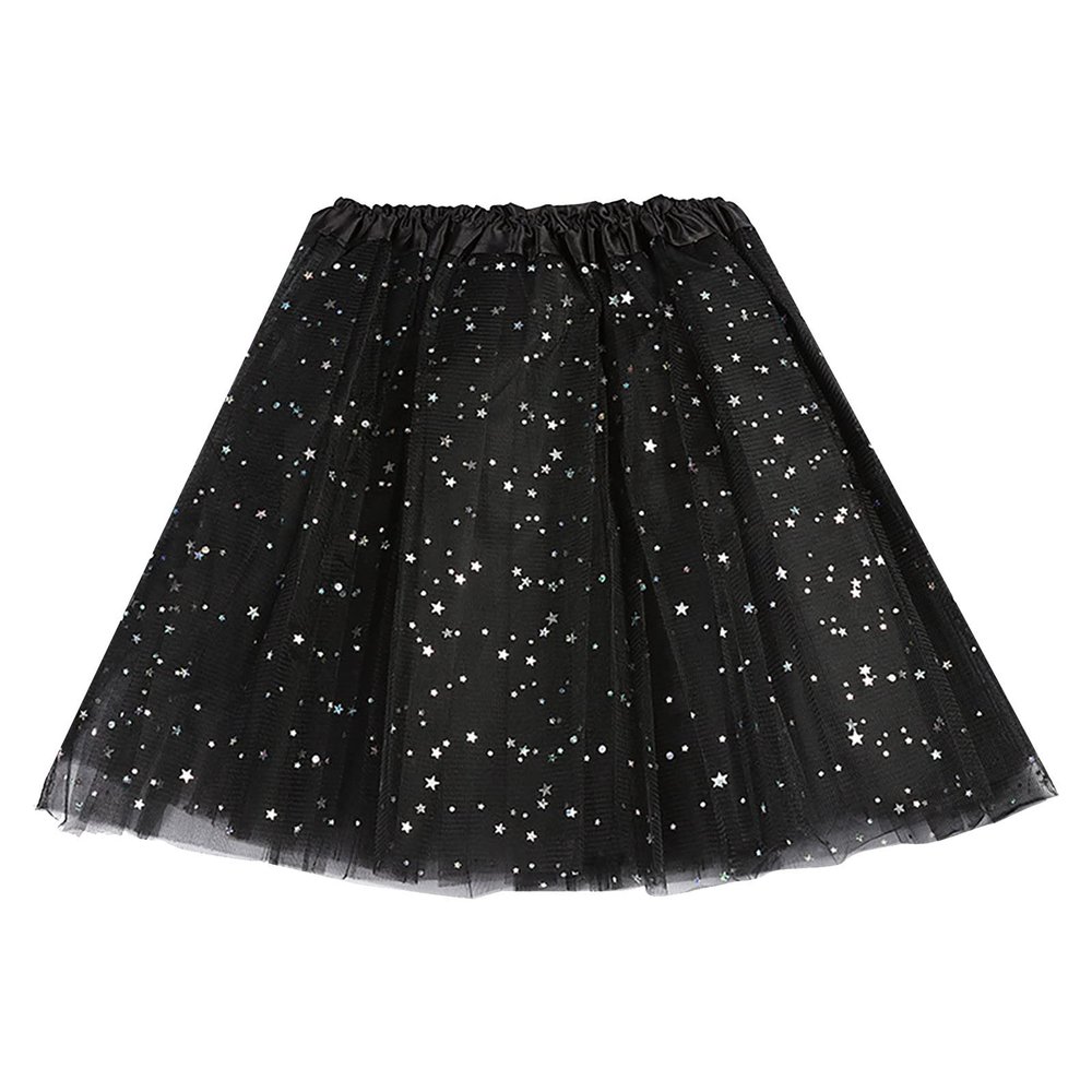 Tutus for Women 80s Tutu Womens 3 Layered Adult Tutu Skirts for Women Tutu Skirt Halloween Tutu for Women Sequins Tulle Skirt