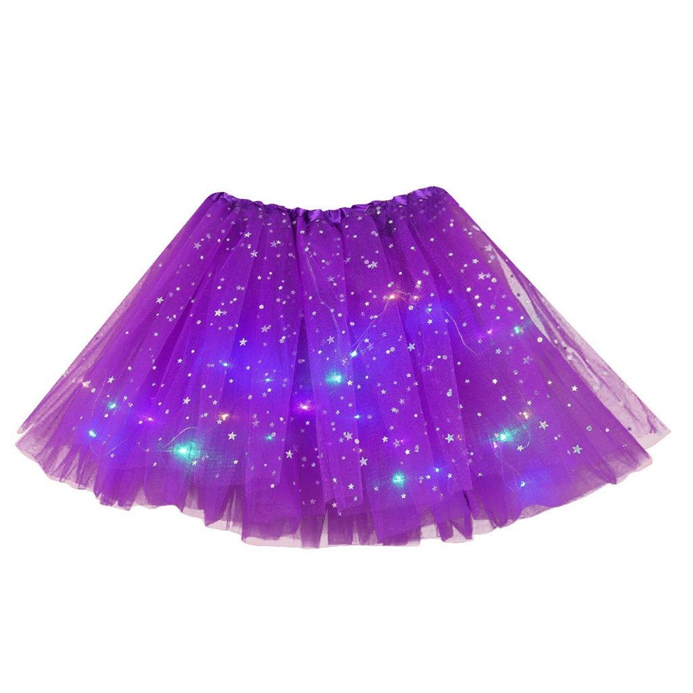 Adult Tutus for Women Tulle Skirt Tutu Skirt 80s Tutu Womens Halloween Tutu for Women 3 Layered Sequins Tutu Skirts for Women Purple