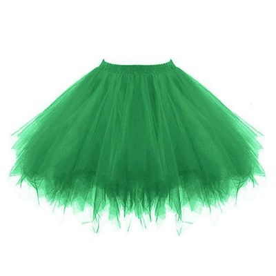 Tutus for Women 3 Layered Adult Tutu Skirts for Women Halloween Tutu for Women Tutu Skirt 80s Tutu Womens Tulle Skirt Green