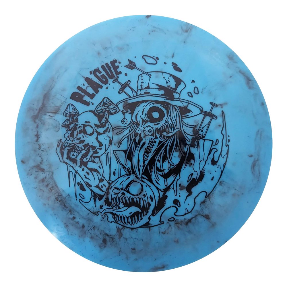 DOOMSDAY DISCS Plague Distance Driver | Professional Level Disc Golf Driver | Premium Toxic Waste Plastic (Colors Vary)