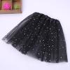 Tulle Skirts for Women Glitter Tulle Princess Dance Skirts Ballet Tutu Fashion Adult Costume Bottoms for Halloween Cosplay Black view 2