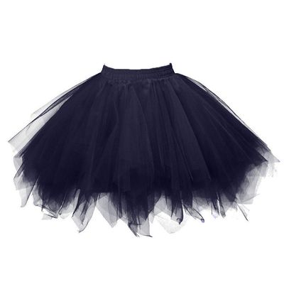 Women's Tutus Tutu Skirt 80s Tutu Womens 3 Layered Adult Tutu Skirts for Women Halloween Tutu for Women Tulle Skirt B-Black