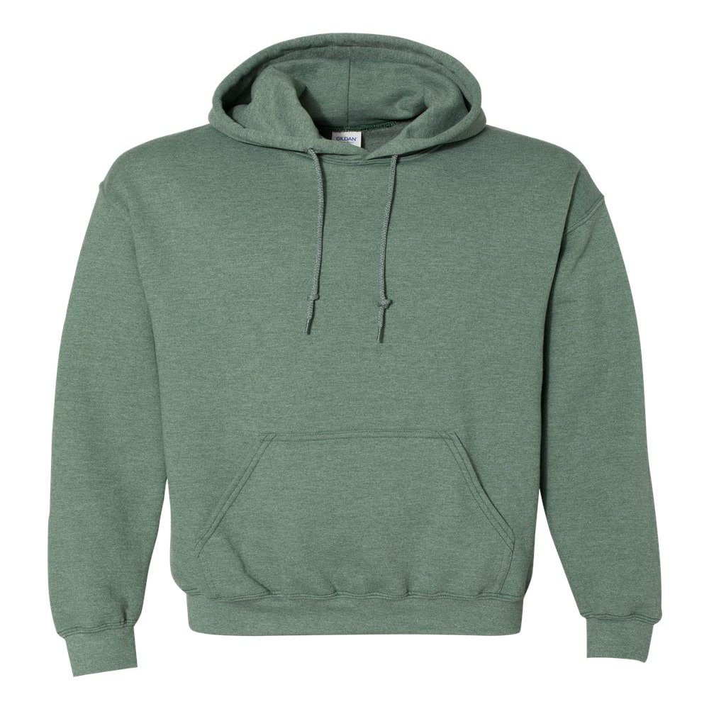 Gildan Men's Fleece Hooded -Sweatshirt, Style G18500, XX-Large, Heather Green