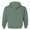Gildan Men's Fleece Hooded -Sweatshirt, Style G18500, XX-Large, Heather Green view 3