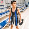 4 Time All American Sublimated Wrestling Singlet  Stitched & Durable Mens Singlet  Singlet for Wrestling, MMA & Powerlifting Wrestling Singlet Youth Boys (Police, XS 71-90 lbs.) view 3
