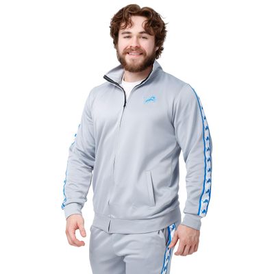 FOCO Detroit Lions NFL Mens Stripe Logo Track Jacket - L