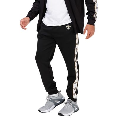 FOCO New Orleans Saints NFL Mens Stripe Logo Track Pants - M