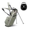 T WINSOLOGY Lightweight Golf Stand Bag with 4 Way Top Dividers for Men and Women, Only 4.2 Pounds, 8 Storage Pockets Including Cooler, Double Shoulder Straps, Womens Golf Club Bag (Sage Grey/Cream) view 1