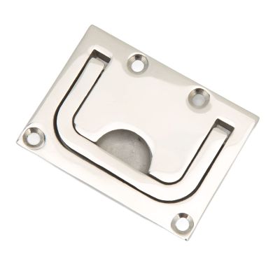 aqxreight Marine Flush Lifting Handle Stainless Steel Rectangular Grip for Boat Deck Hatches and Trap Door