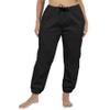 Southpole Women's Casual Comfy Twill Jogger Pants, Stretchable, Black, Medium view 1