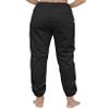 Southpole Women's Casual Comfy Twill Jogger Pants, Stretchable, Black, Medium view 2