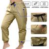 Southpole Women's Casual Comfy Twill Jogger Pants, Stretchable, Black, Medium view 4