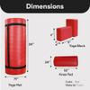 BalanceFrom 71x24 Inches Yoga Mat with Knee Pad and Optional Blocks  Extra 1-Inch Thick Non-Slip Foam with Anti-Tear Surface and Carrying Strap for Home, Studio, or Gym Workouts view 3