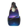Cosmic Saturn Backpacks, Men'S And Women'S Chest Bags, Crossbody Bags, Hiking Fashion Shoulder Bags Outdoor Sports view 1