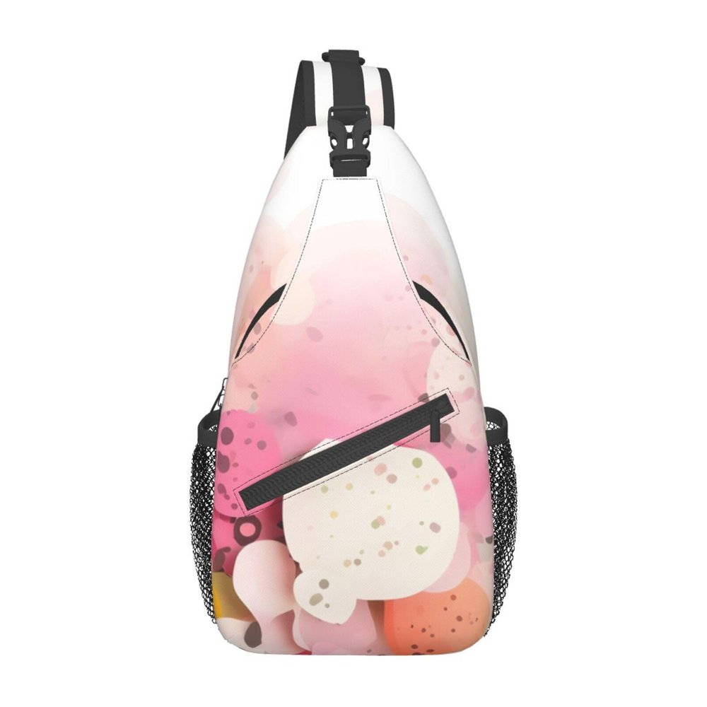 Color Fragment Paper Backpacks, Men'S And Women'S Chest Bags, Crossbody Bags, Hiking Fashion Shoulder Bags Outdoor Sports