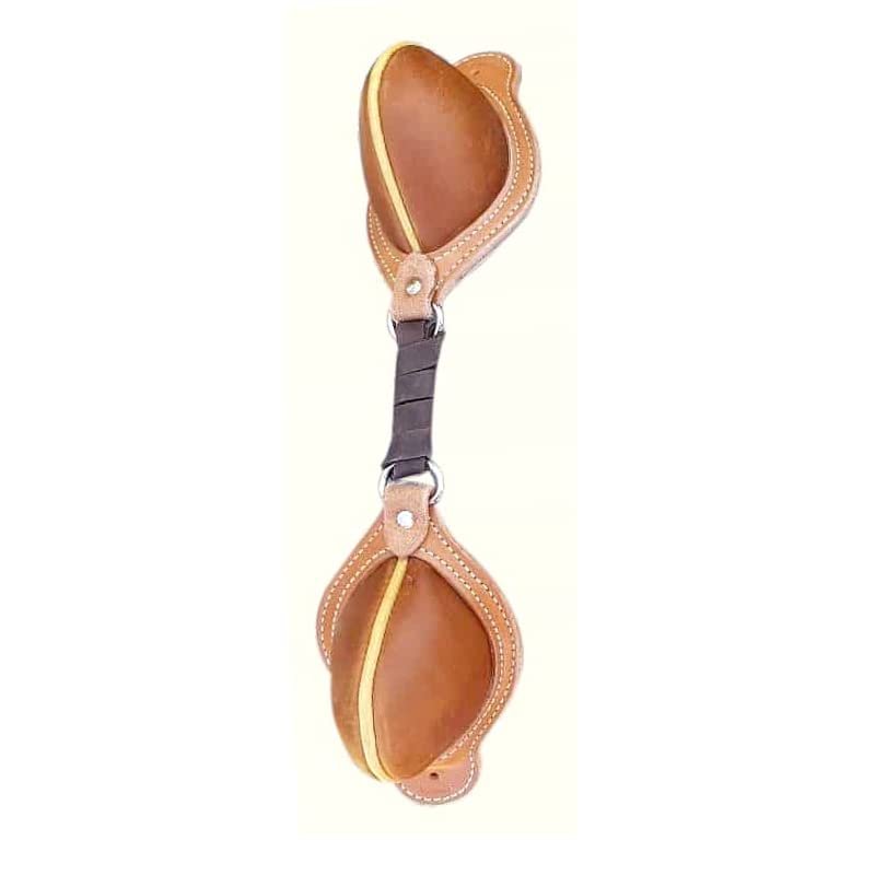 Western Saddle Natural Leather Bucking Roll with Steel Dees Buck Roll 026