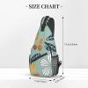 Light Coloured Floral Backpacks, Men'S And Women'S Chest Bags, Crossbody Bags, Hiking Fashion Shoulder Bags Outdoor Sports view 2