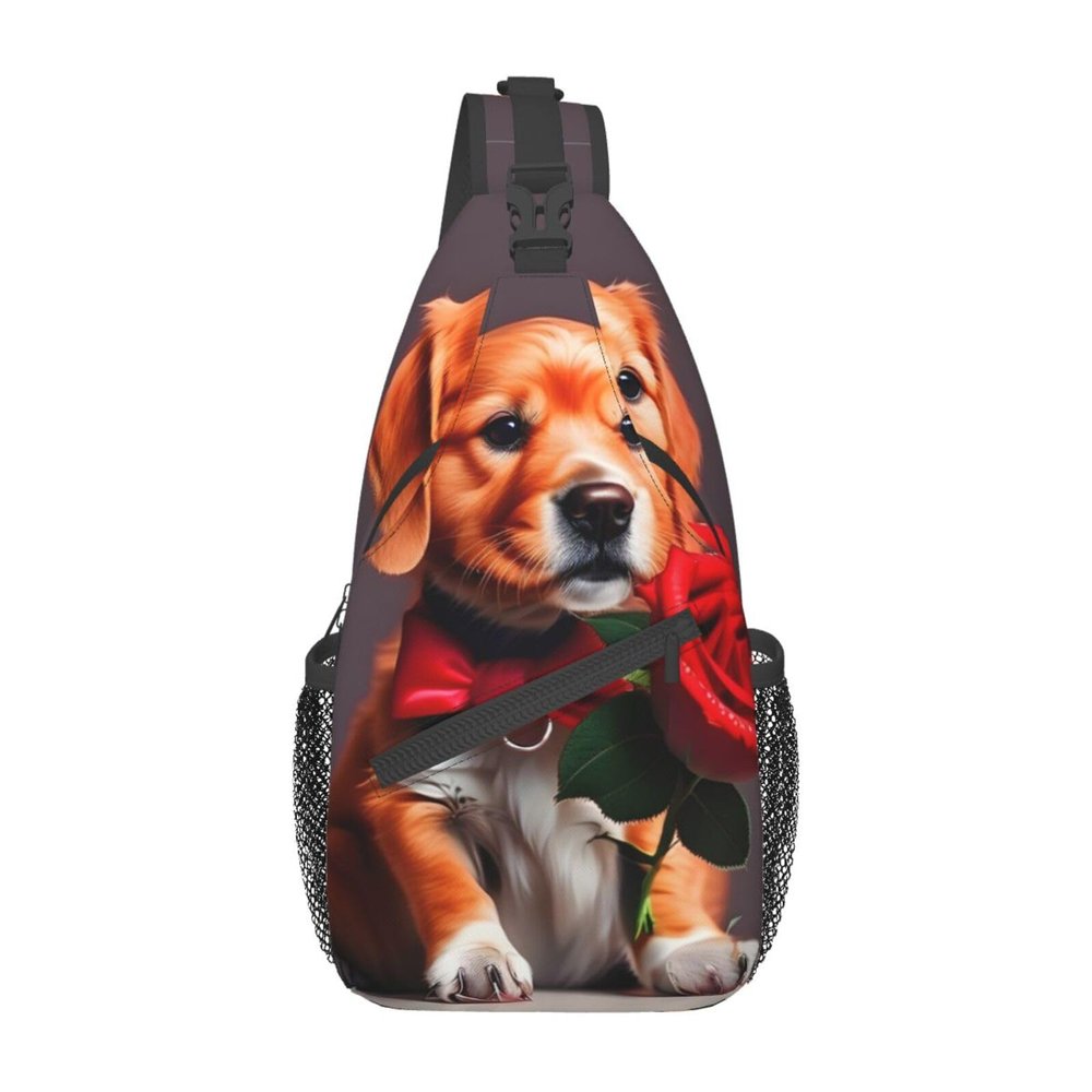 Gentleman-Like Dog Backpacks, Men'S And Women'S Chest Bags, Crossbody Bags, Hiking Fashion Shoulder Bags Outdoor Sports