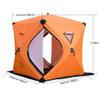 ASSYA Ice Fishing Shelter Camping Gear Outdoor Winter Camping Triple-Padded Extended Hem for Enhanced Warmth Suitable for 2-3 People,Orange view 2