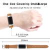 INF Leather Watch Band Compatible with Fitbit Charge 5, Quick Release Replacement Adjustable Business Sport Strap with metal Buckle(Brown) view 3