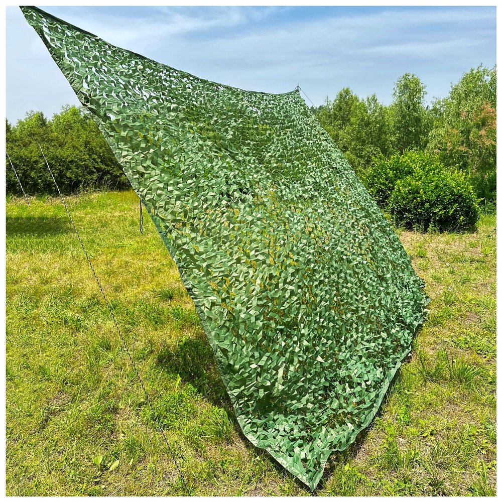 AITAF Camouflage Netting Vehicle 1m 2m 3m 4m Camo Netting Bulk Roll Mesh Cover Blind for Hunting Decoration Sun Shade Party Camping Outdoor Awning Tent Shelter (Size : 2m x 4m)